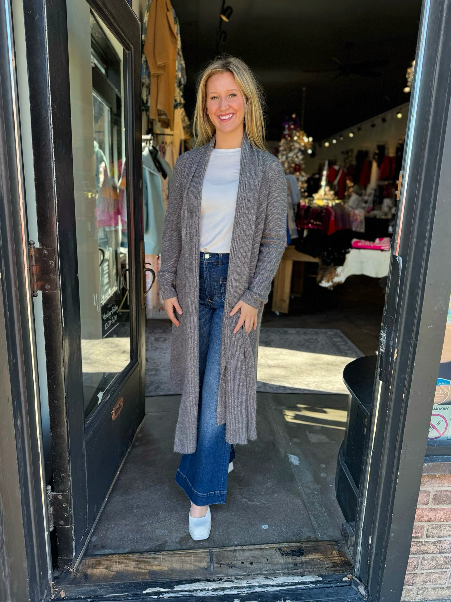 Charcoal Sweater Cardigan