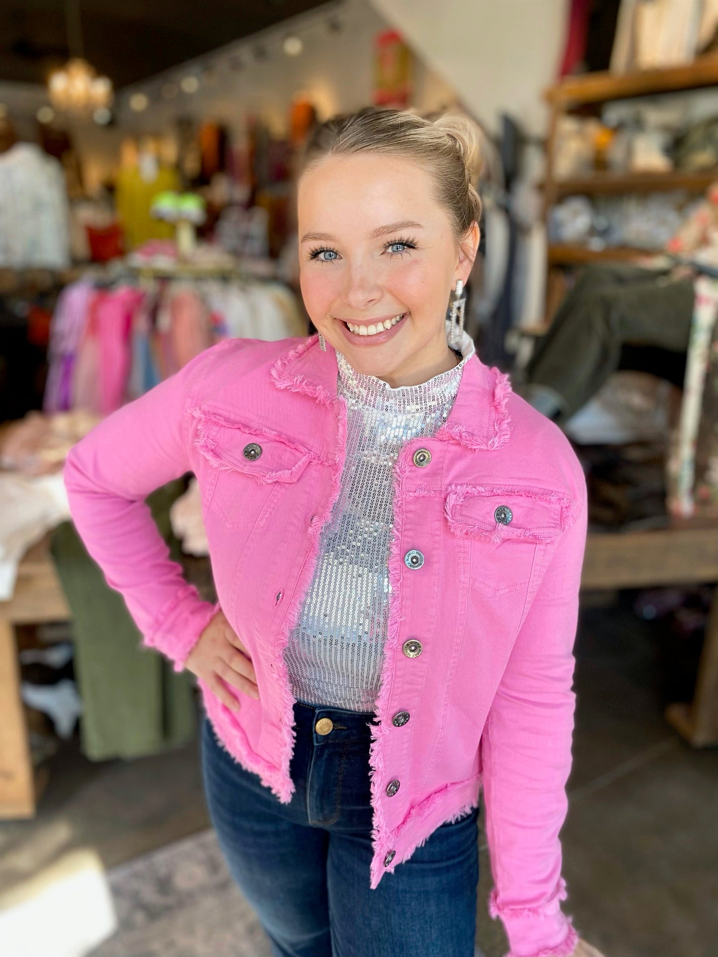 Pink Twill Jacket