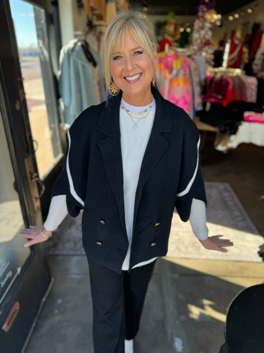 Joh Jinny Black Knitted Jacket