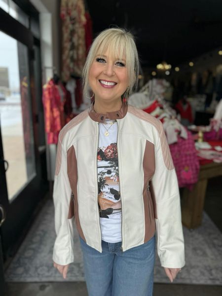 Charlotte Colorblock Faux Leather Jacket
