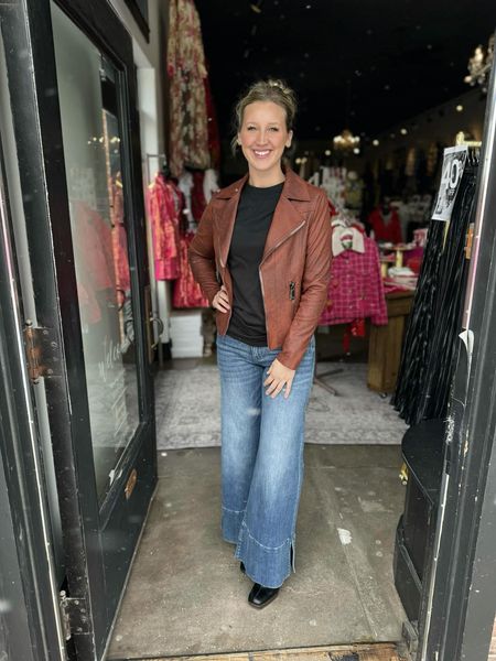 Charlie B Cinnamon Moto Jacket with Zipper