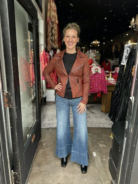 Charlie B Cinnamon Moto Jacket with Zipper