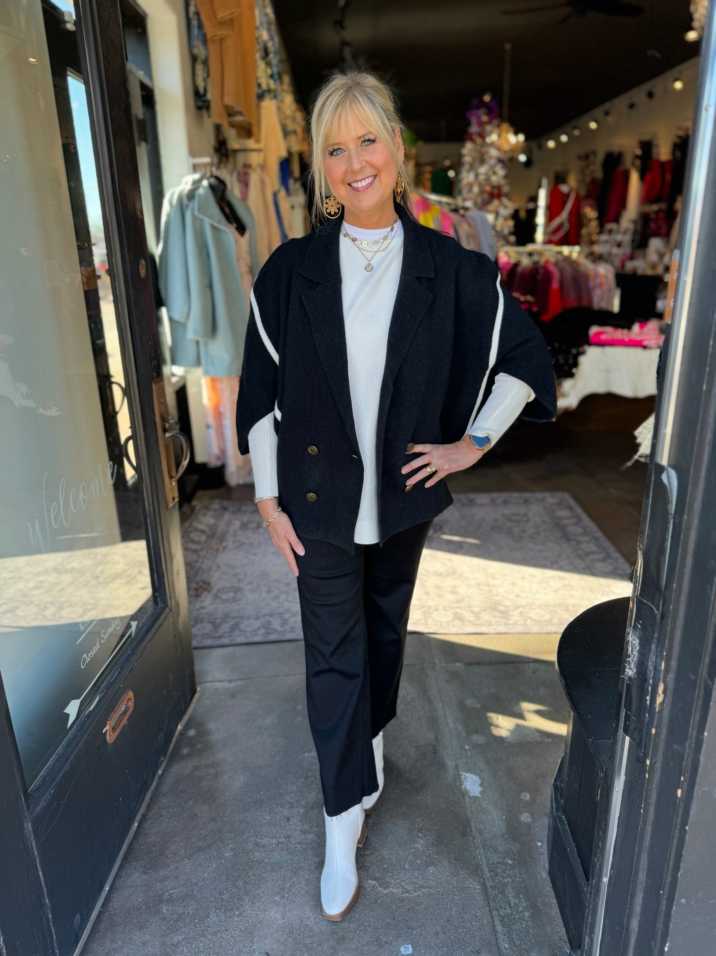 Joh Jinny Black Knitted Jacket