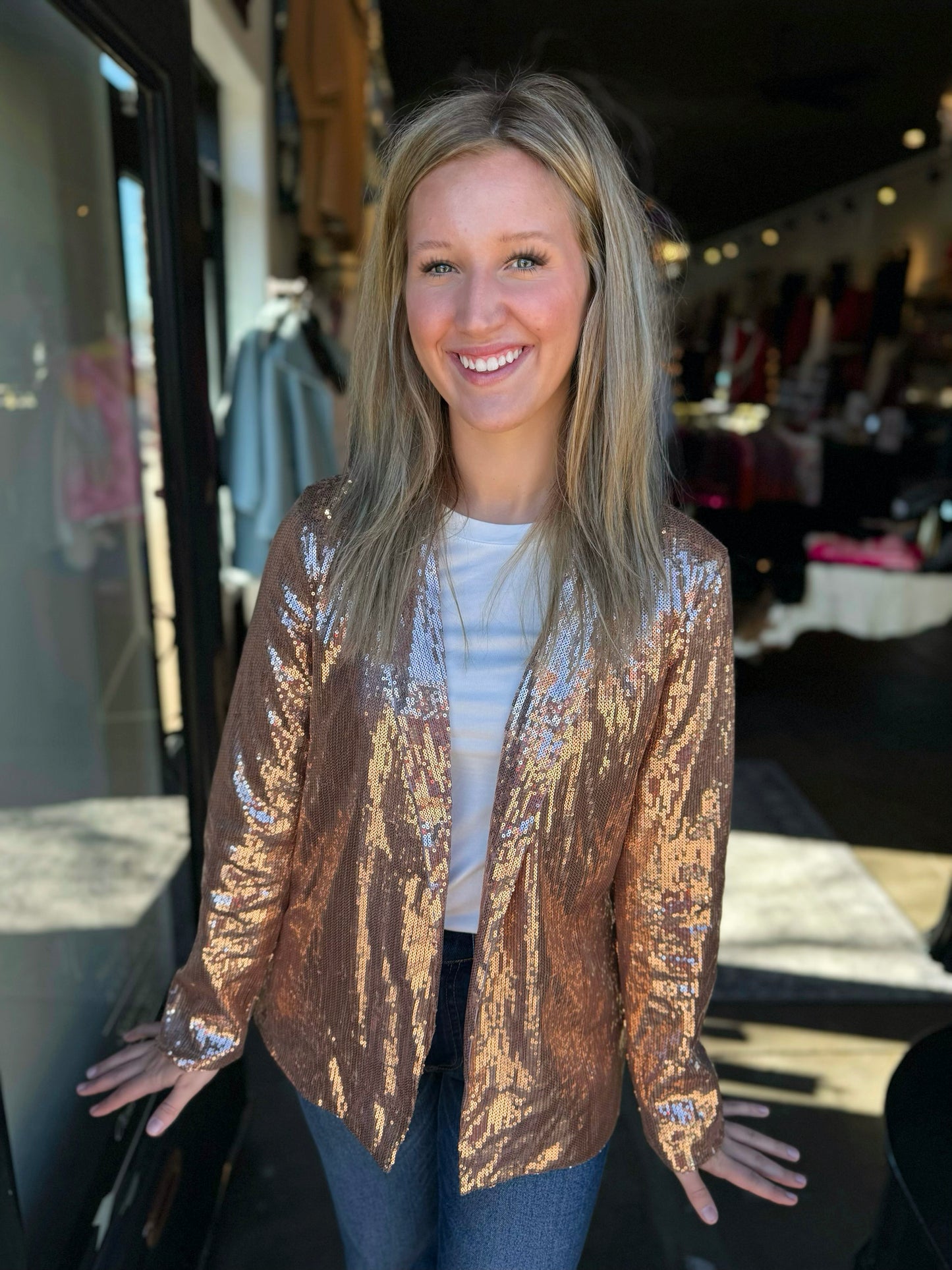 Boss Babe Rose Gold Blazer