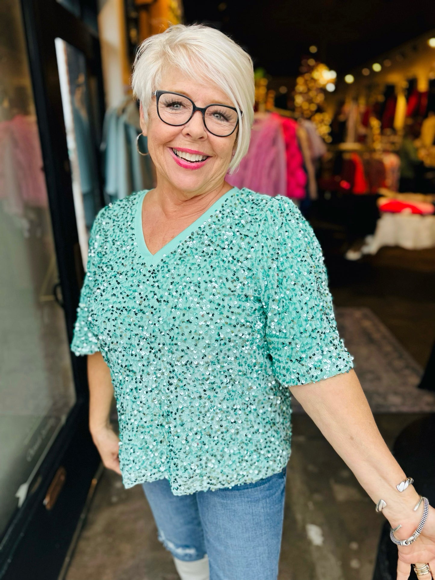 Joh Wevanna Mint Top
