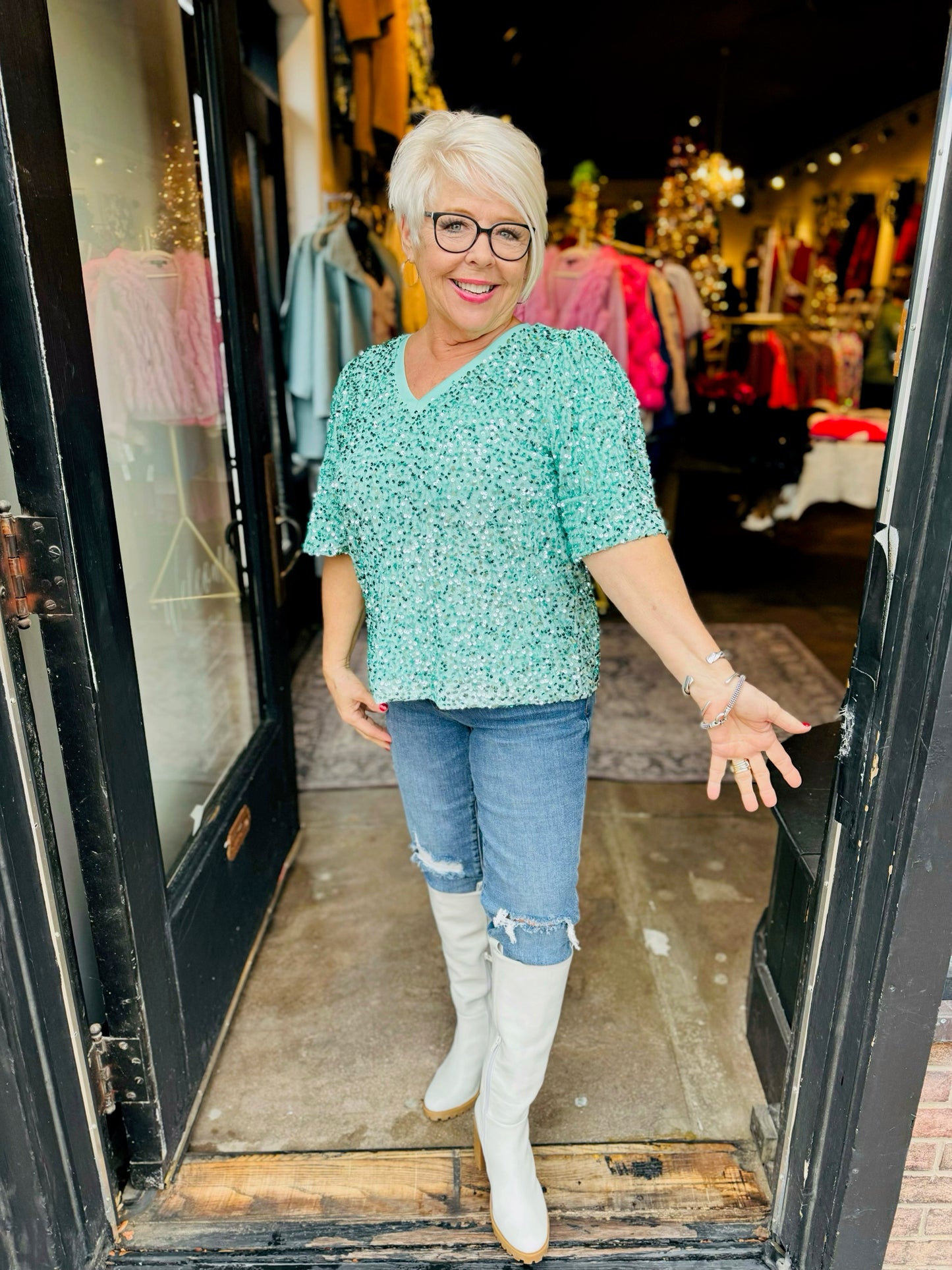 Joh Wevanna Mint Top