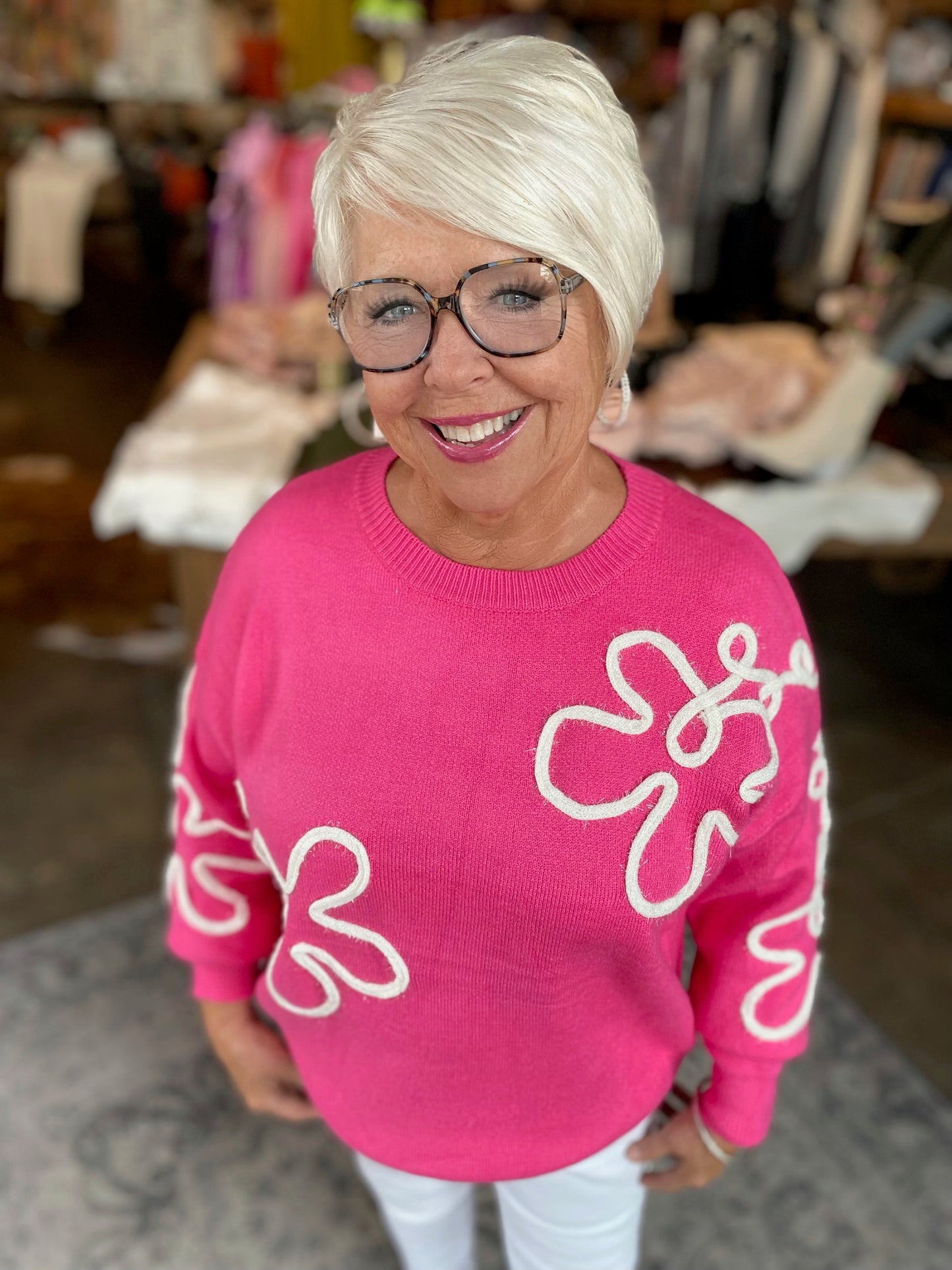 Funny Flower Fuchsia 3d Trim Oversized Trim