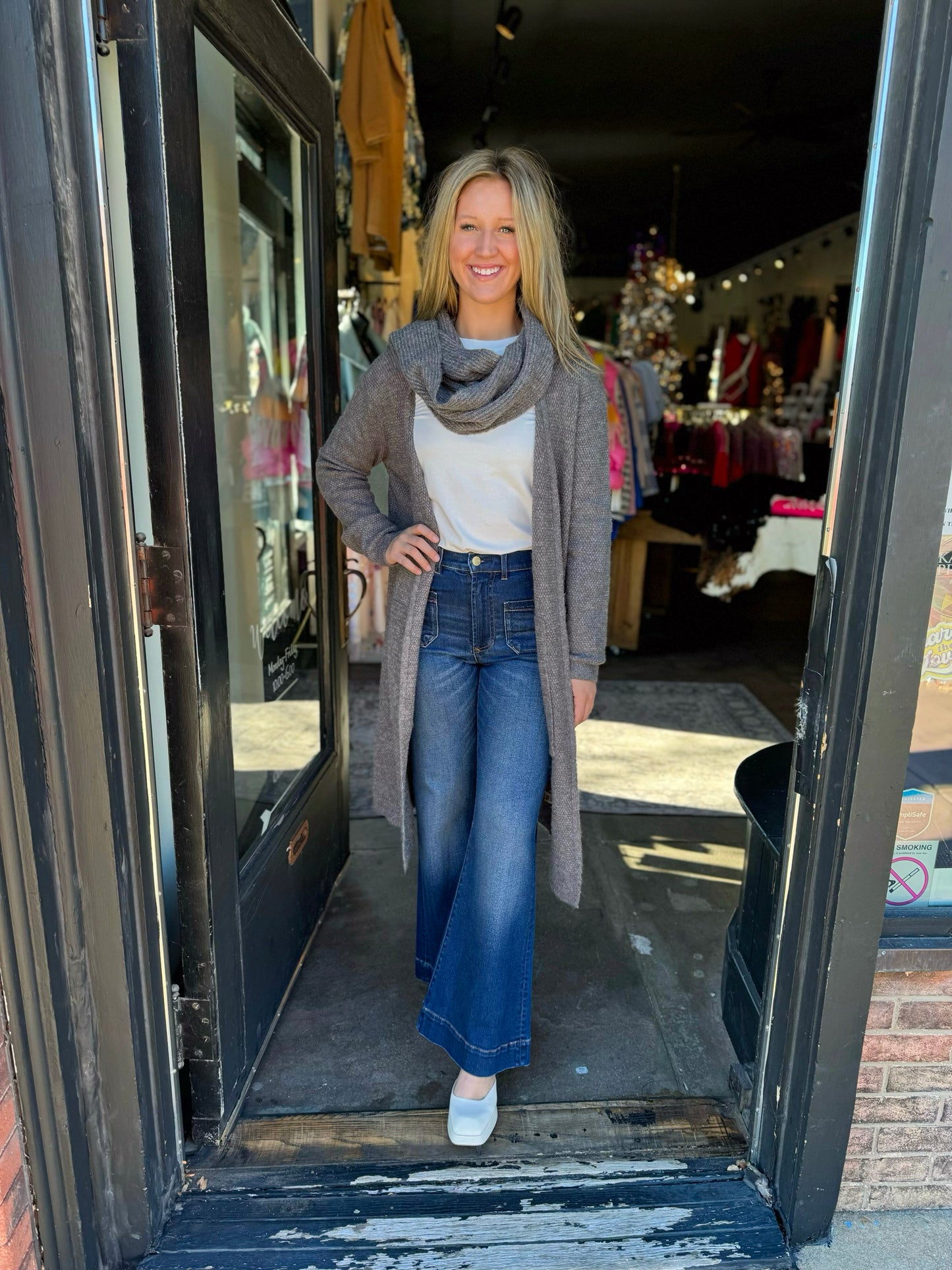 Charcoal Sweater Cardigan