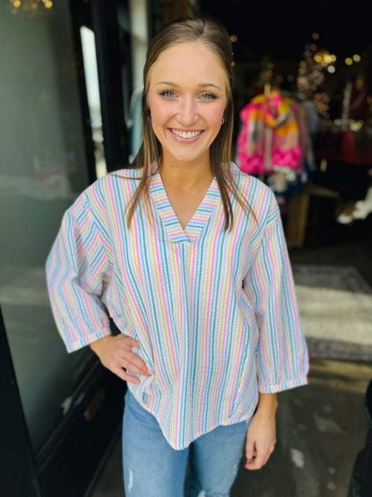 Ivy Jane Multi Seersucker Popover