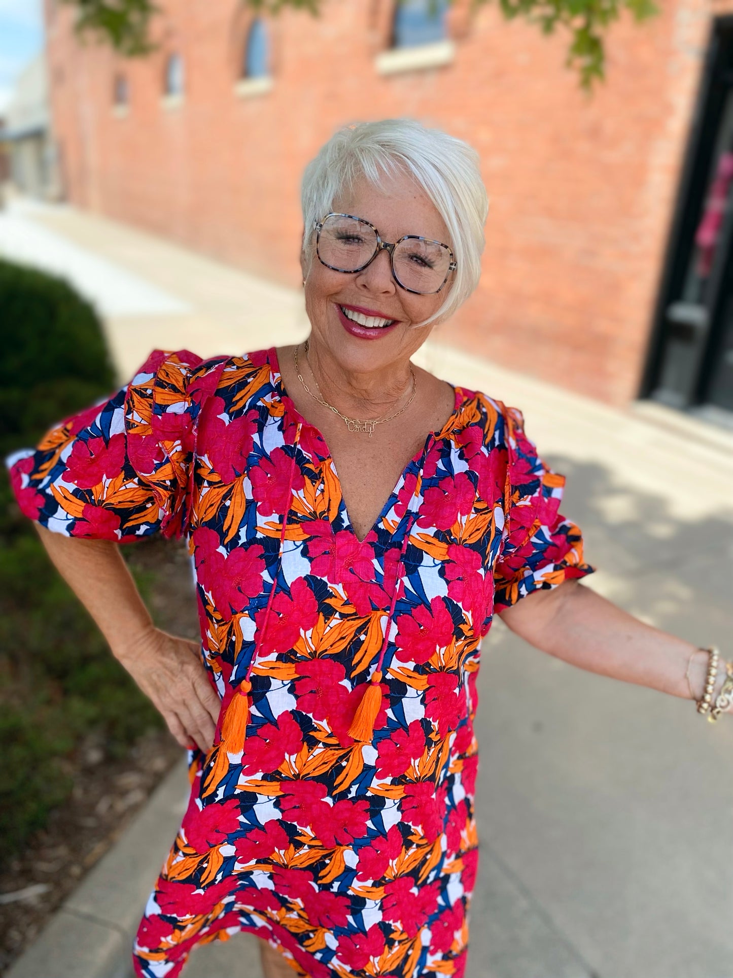 Ivy Jane Ruffle Shoulder Dress