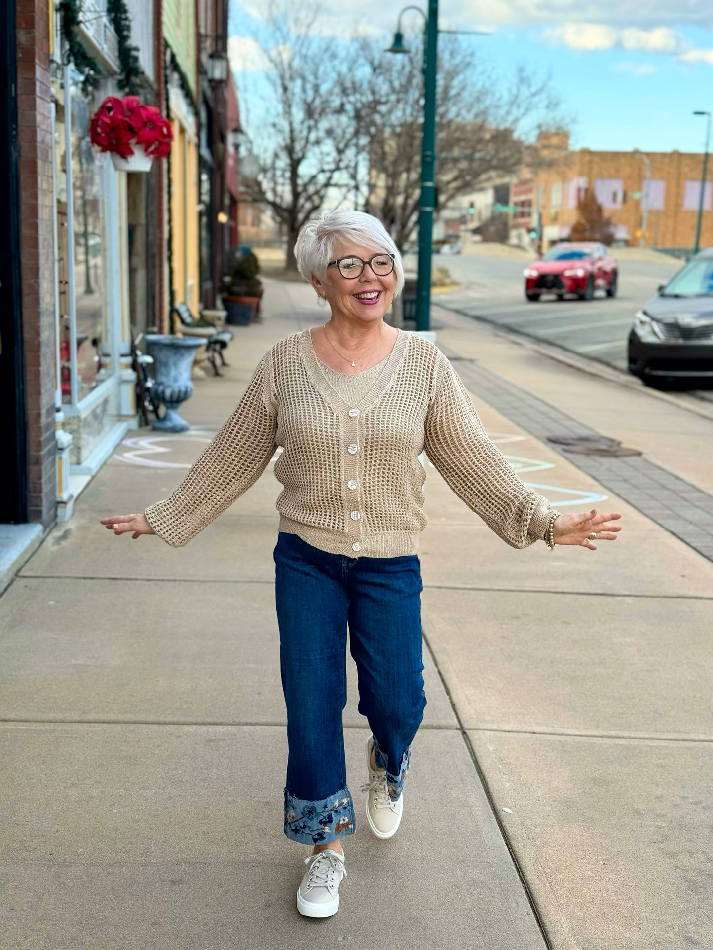 Esqualo Gold Cardigan