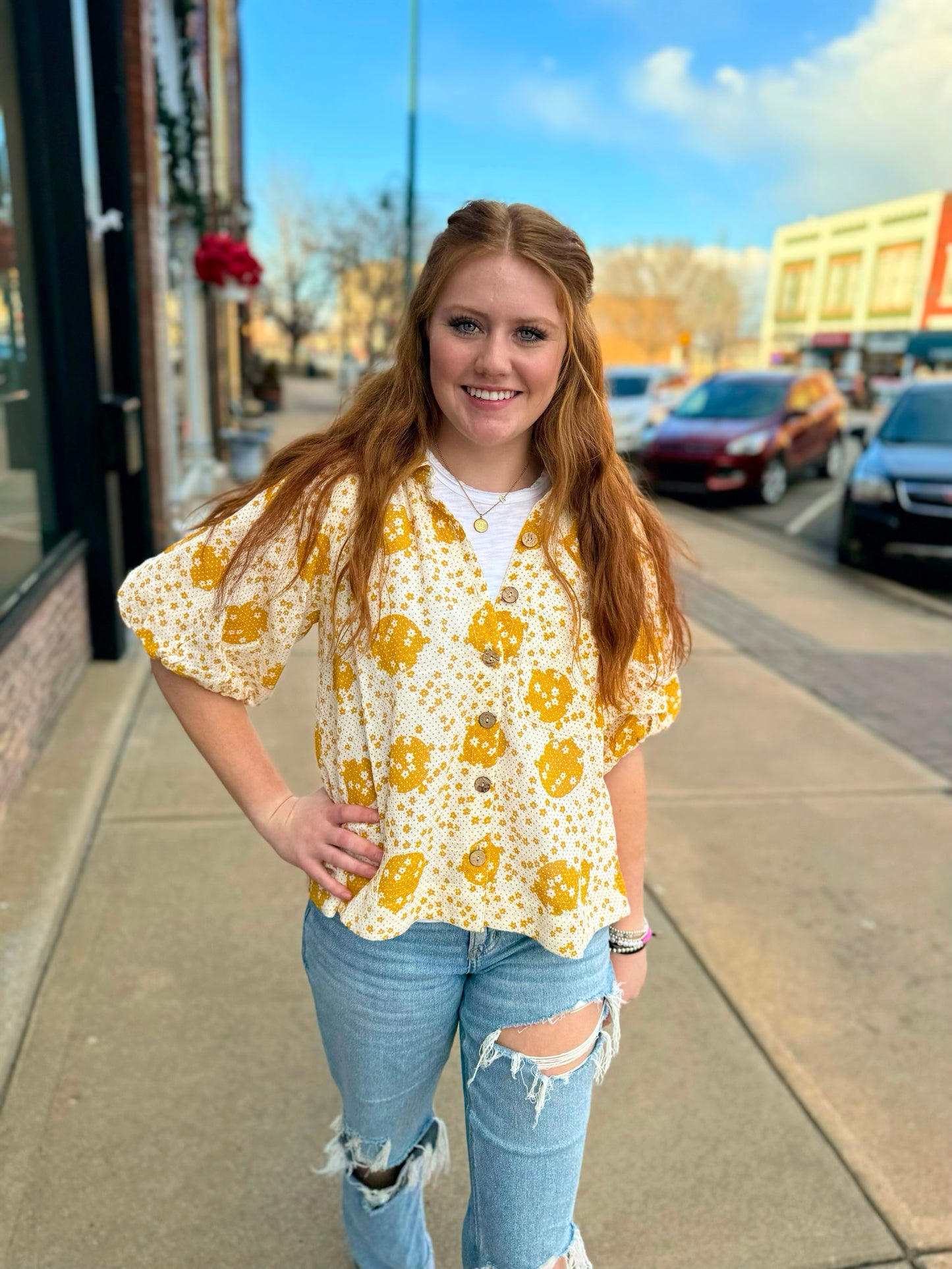 Ivy Jane Pouf Sleeve Shacket