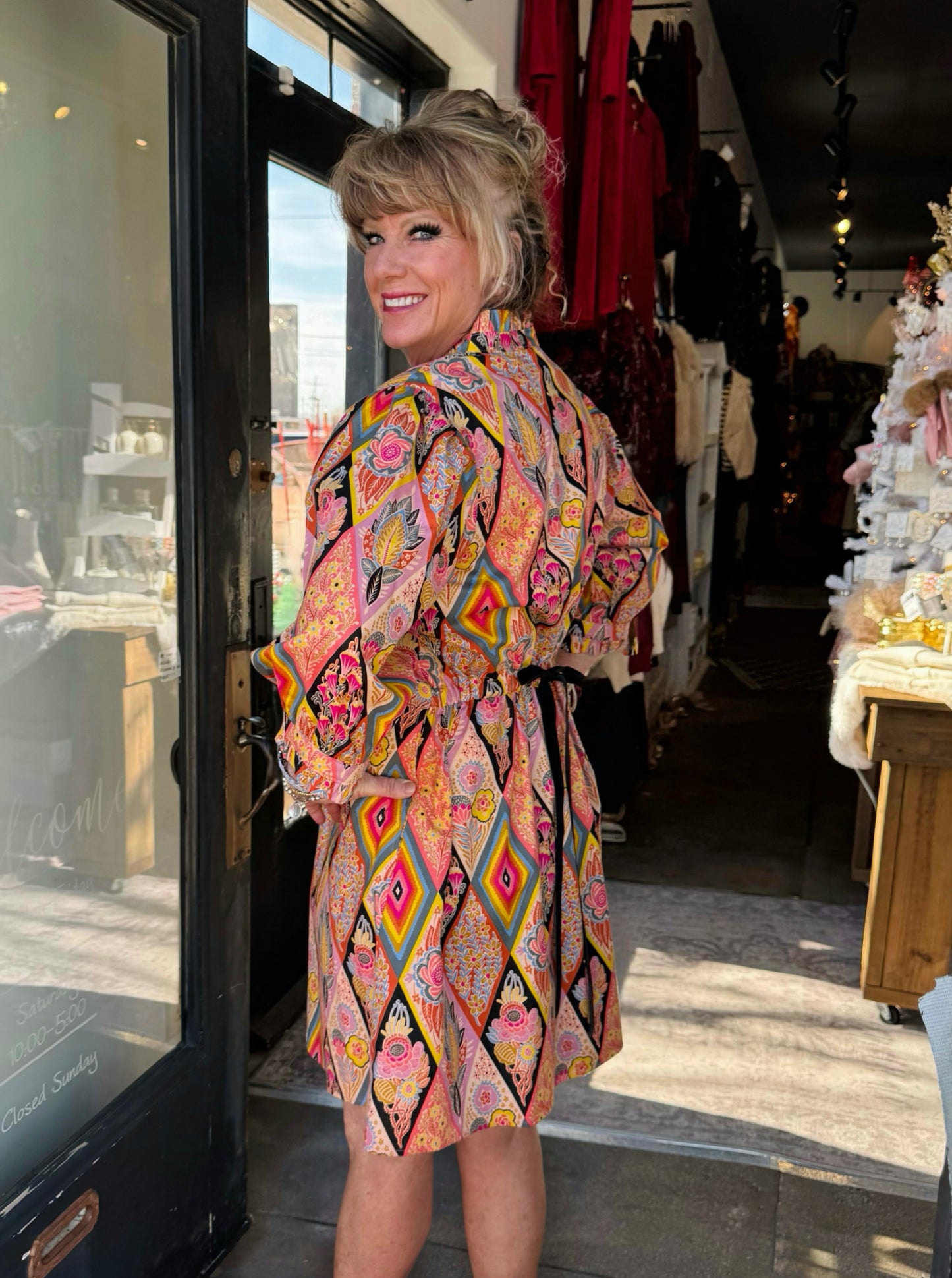 Uncle Frank Multi Back Tie Dress