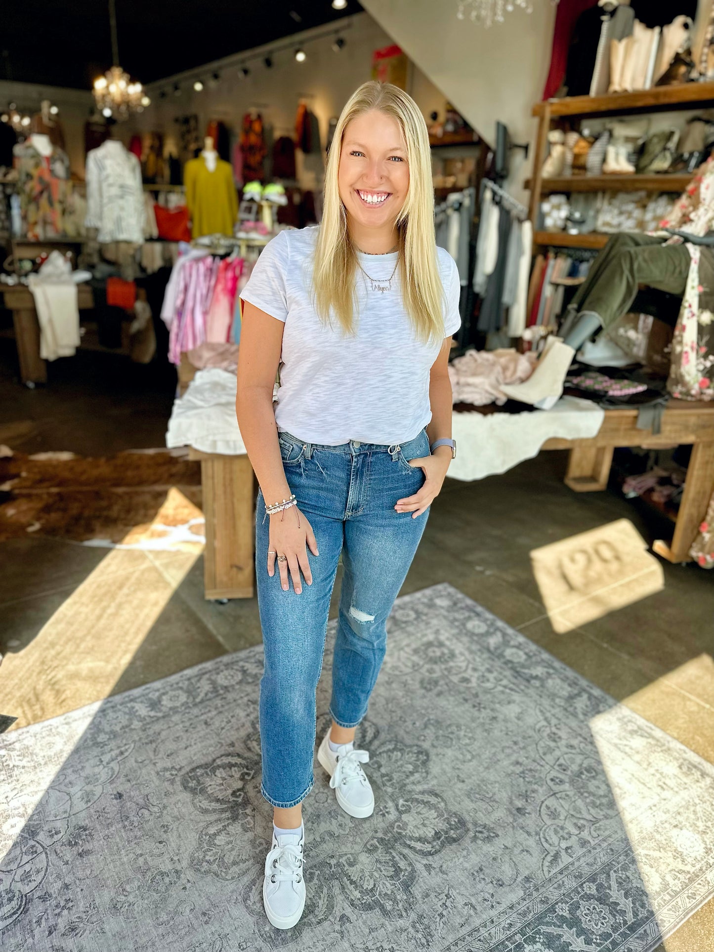 Dear John Medium Denim Cropped Jodi