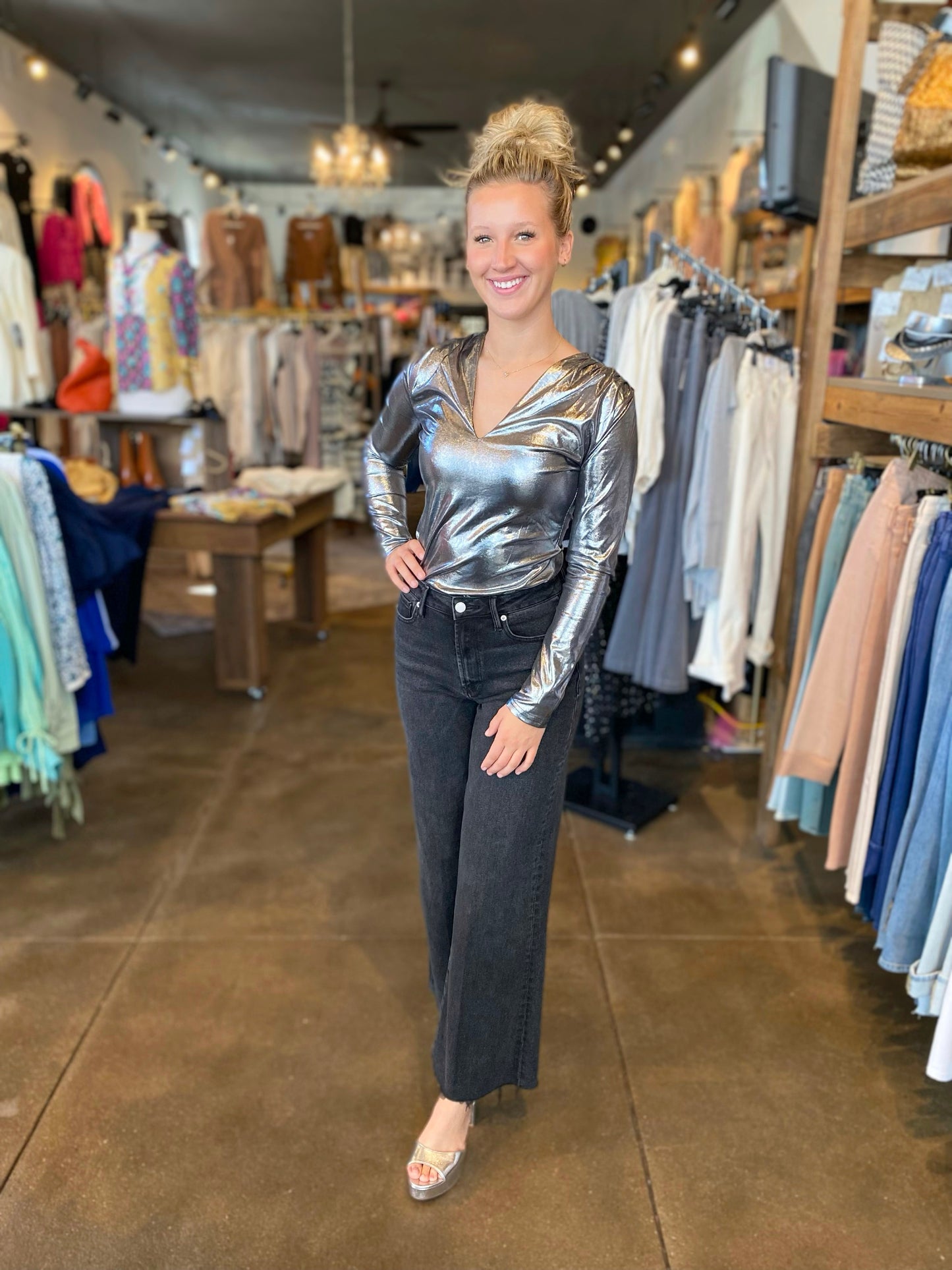 Space Grey Body Suit
