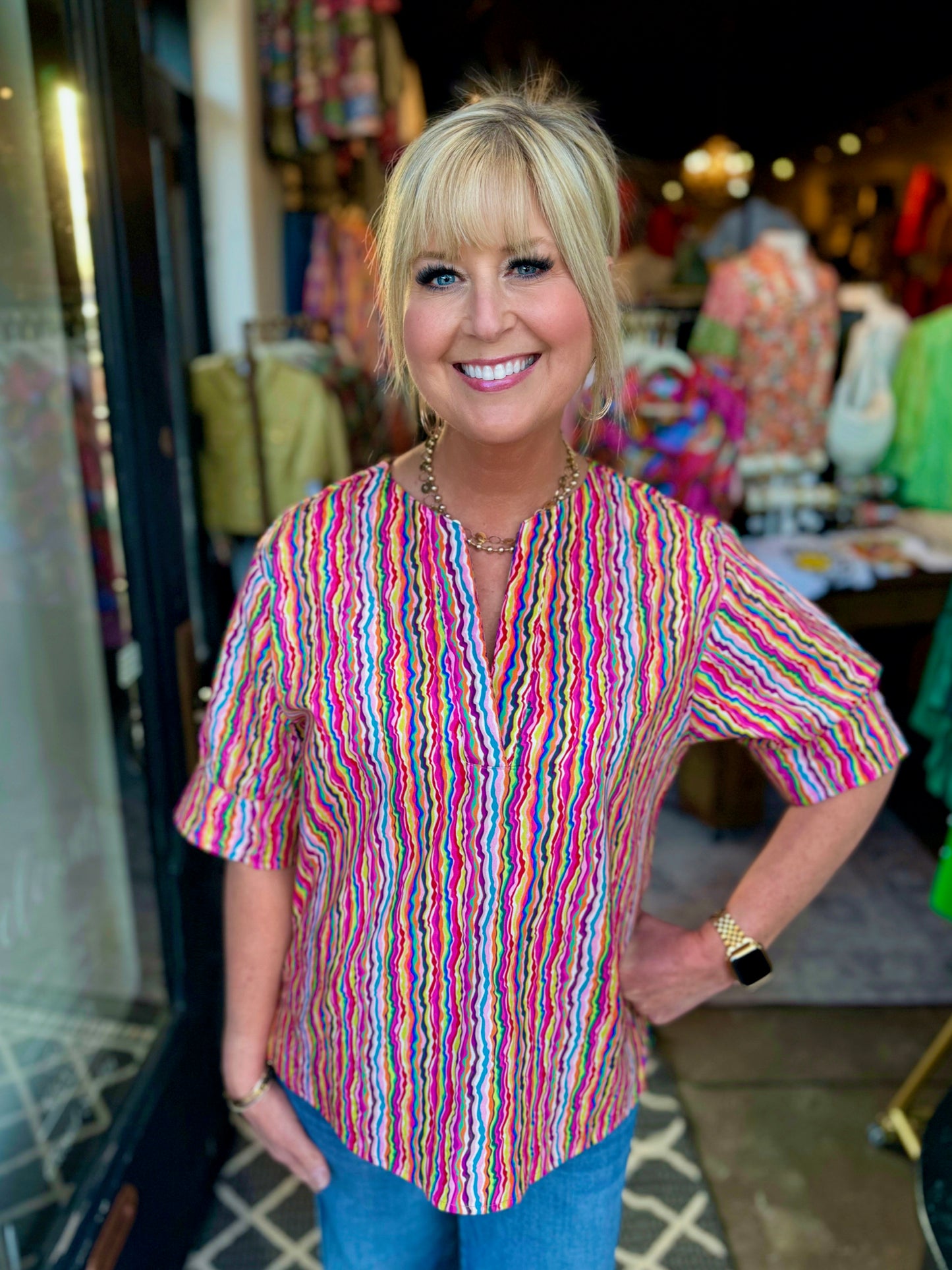 Ivy Jane Multi Notched Front Shirt