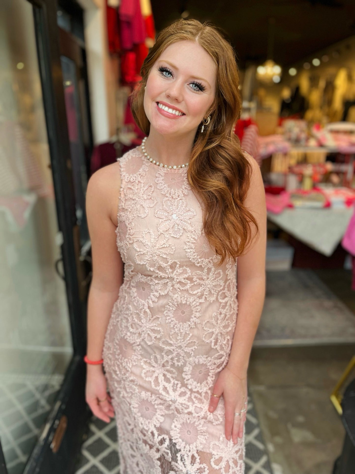 Endless Rose Pink Lace Maxi Dress