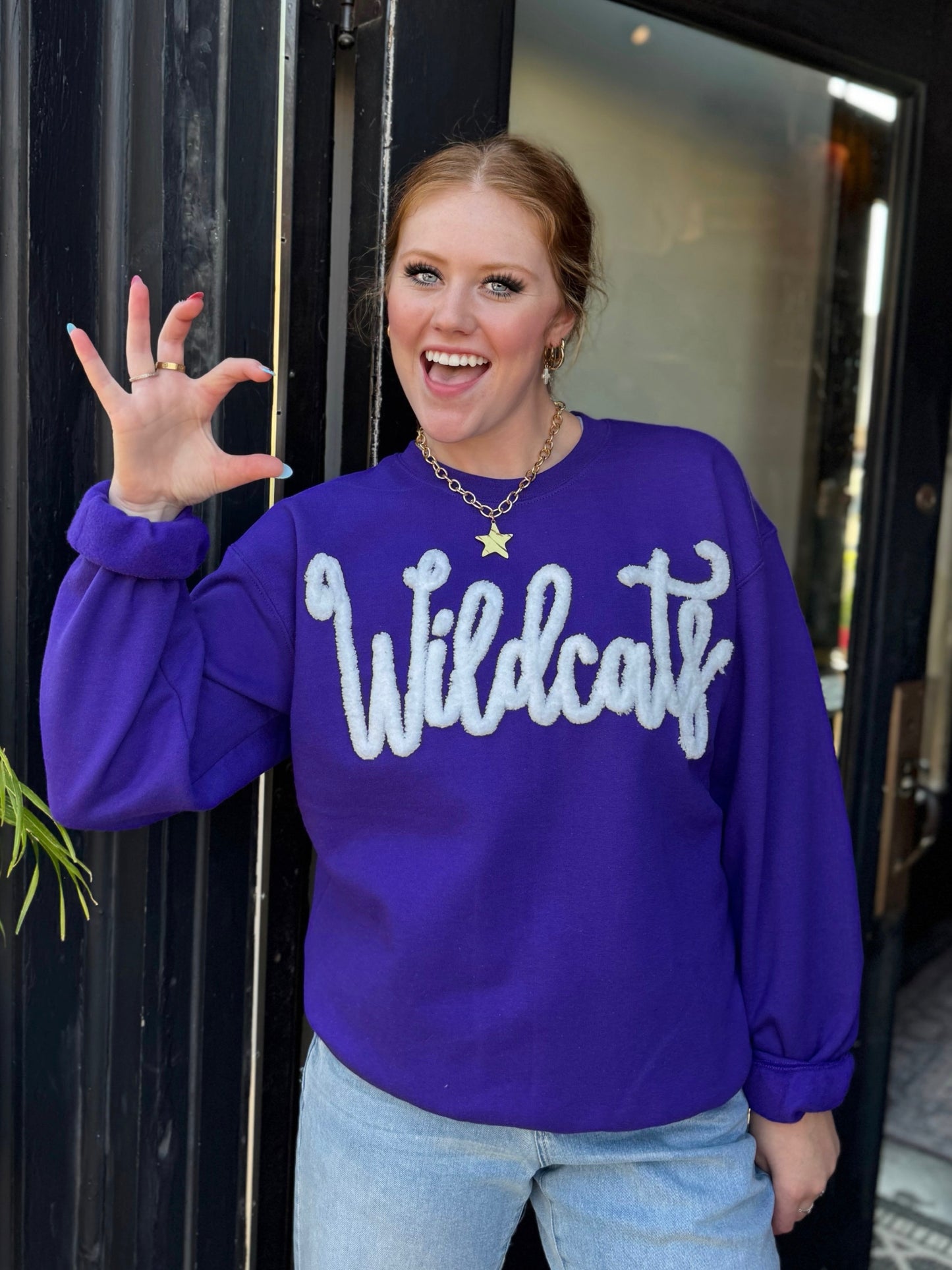 Wildcats Embroidered Sweatshirt