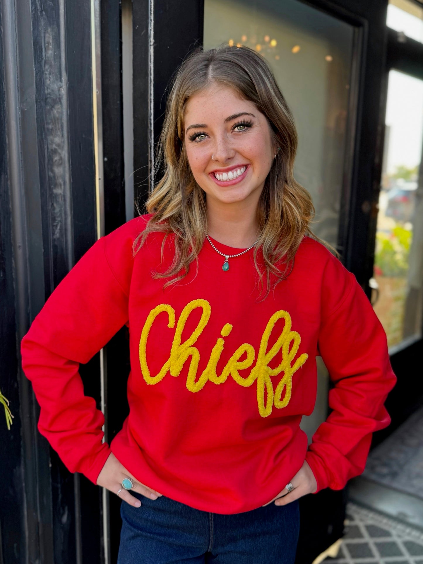 Chiefs Yarn Embroidered Sweatshirt