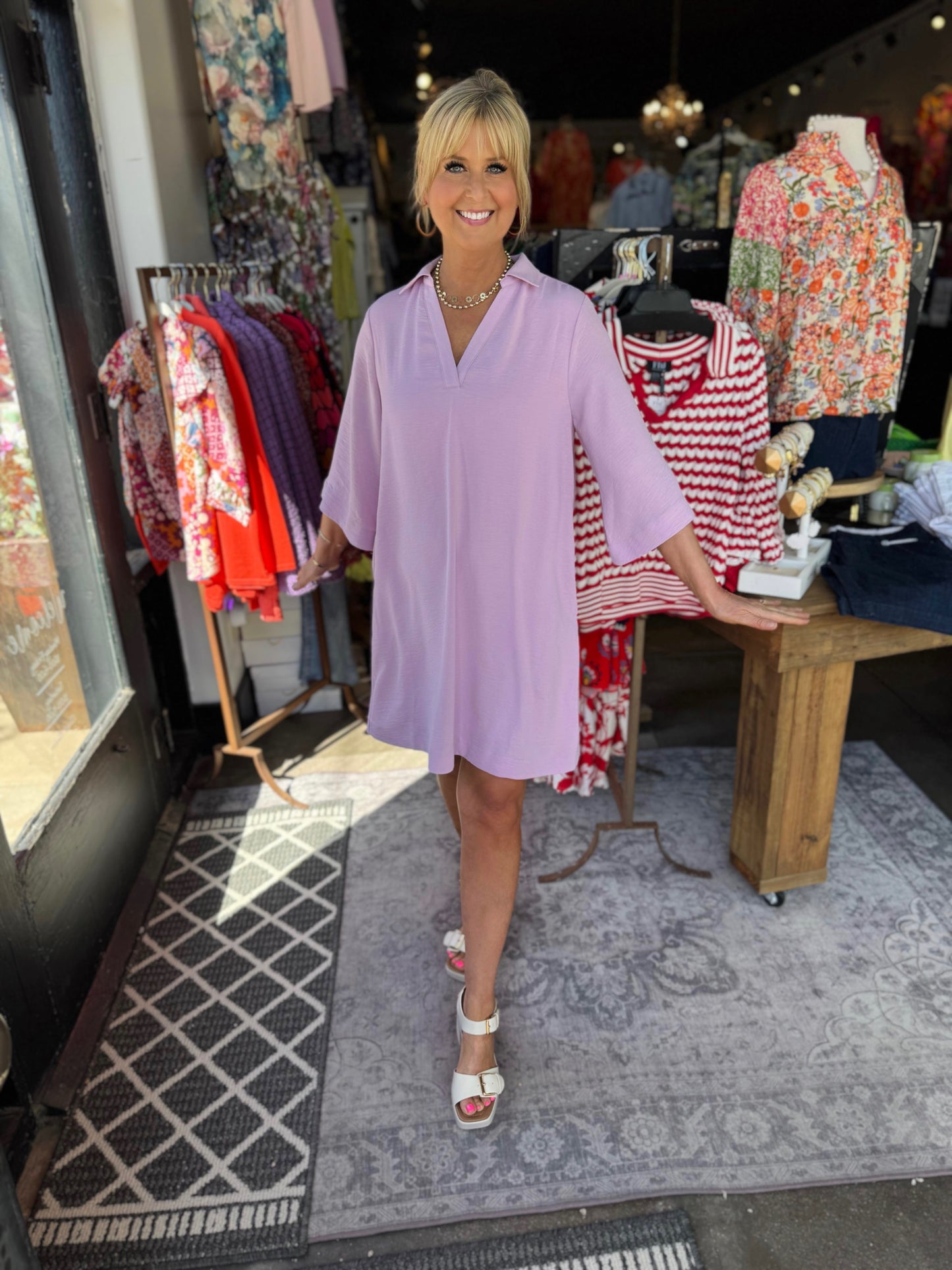 Ivy Jane Orchid Go Easy Shift Dress