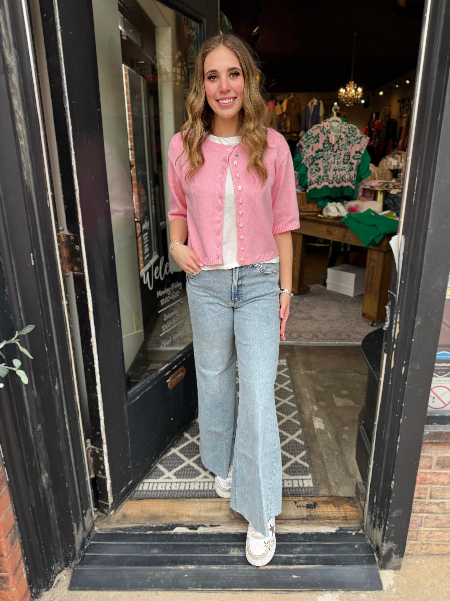 Ivy Jane Pink Cardigan Sweater