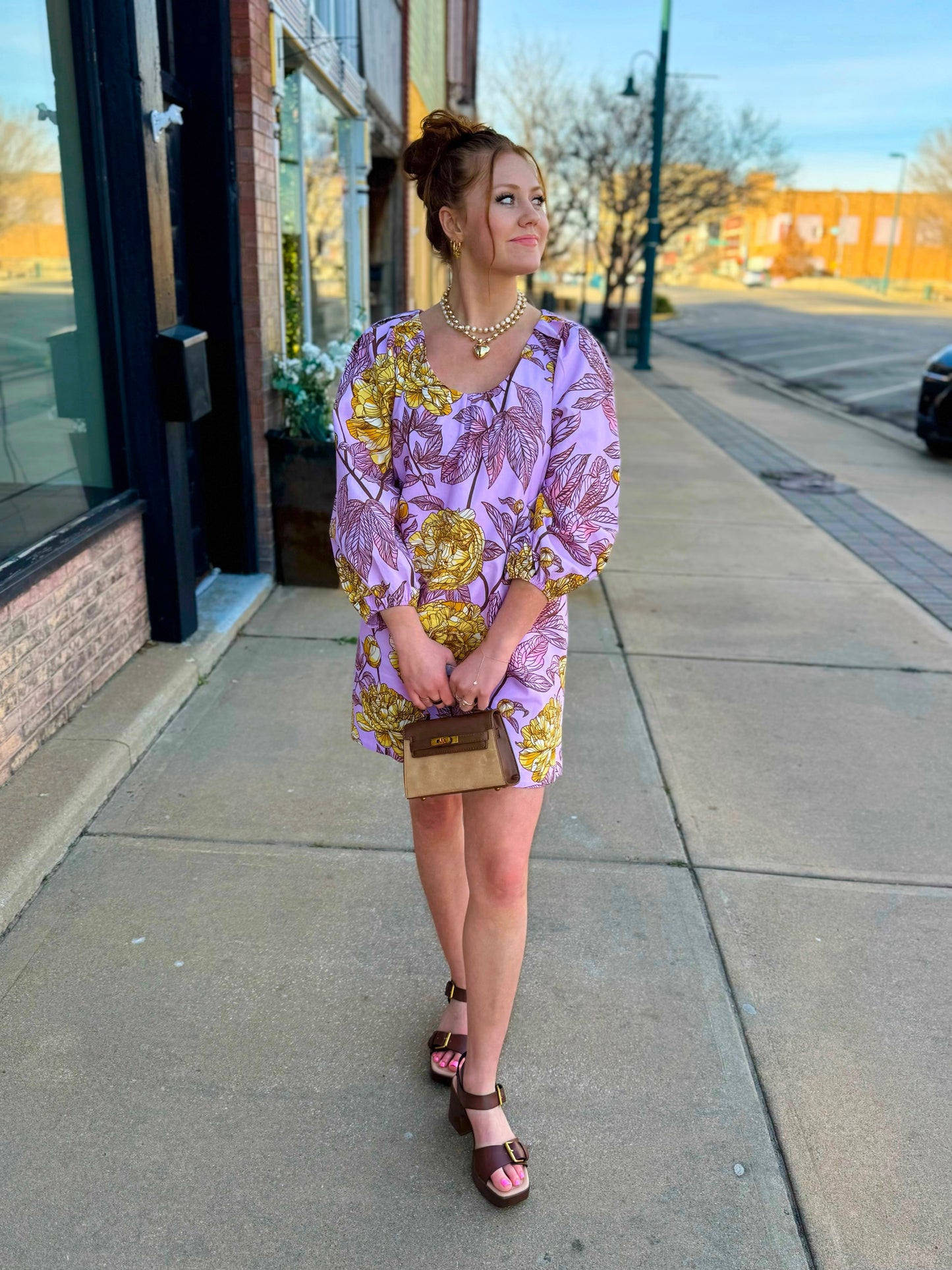 Uncle Frank Pink Roses Dress 74654