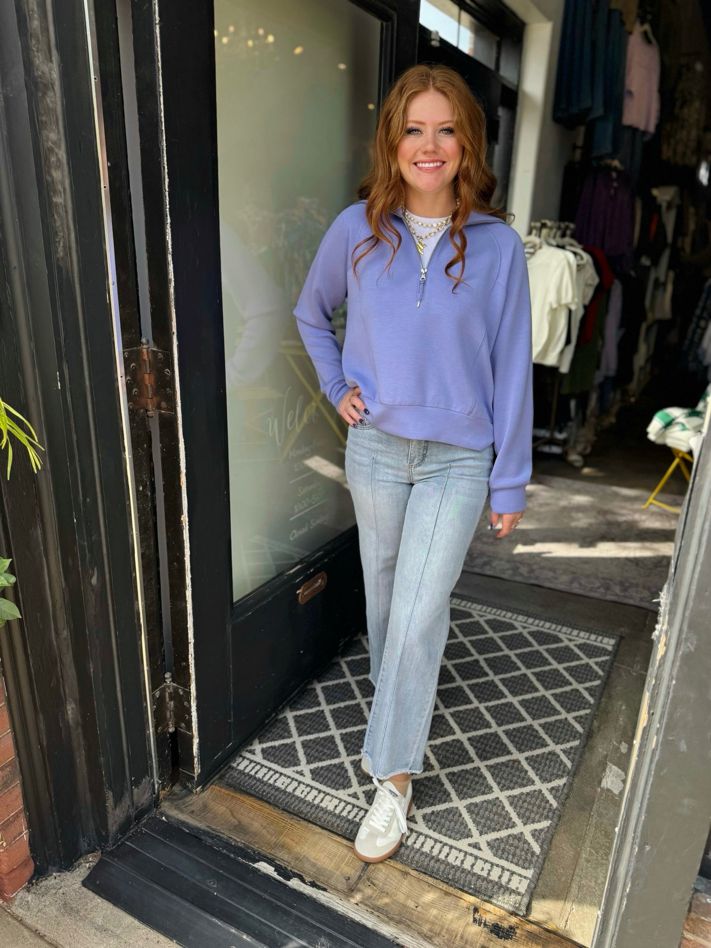 Spanx AE Amethst Half Zip