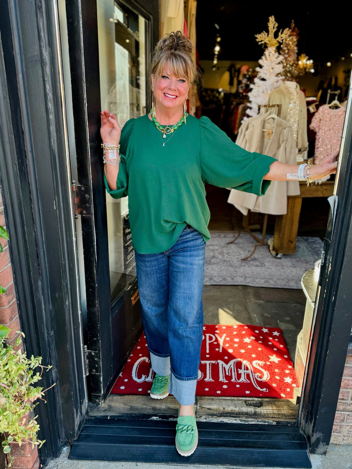 Ivy Jane Hunter Tucked Sleeve Top