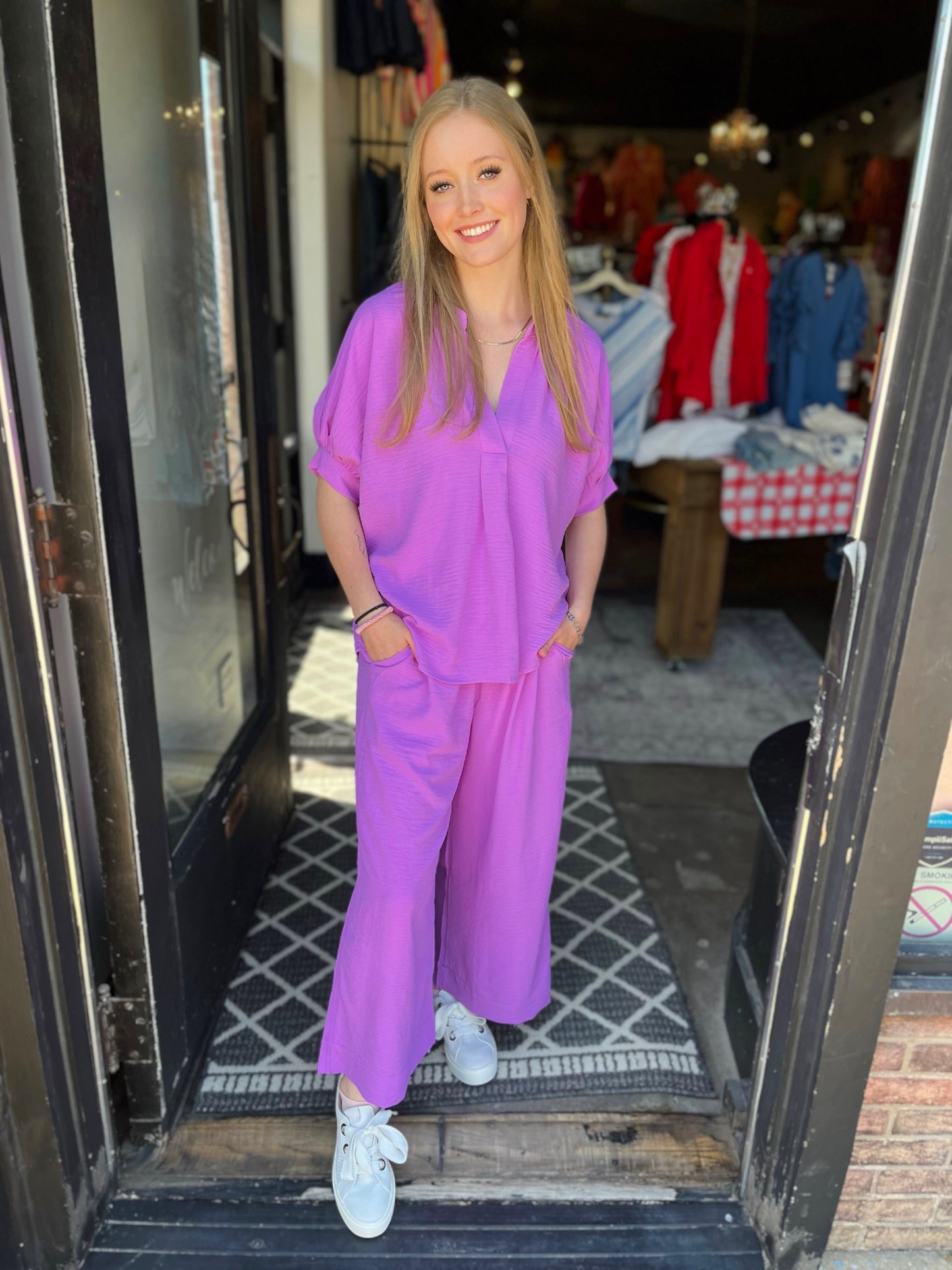 Ivy Jane Orchid Pull On Pant