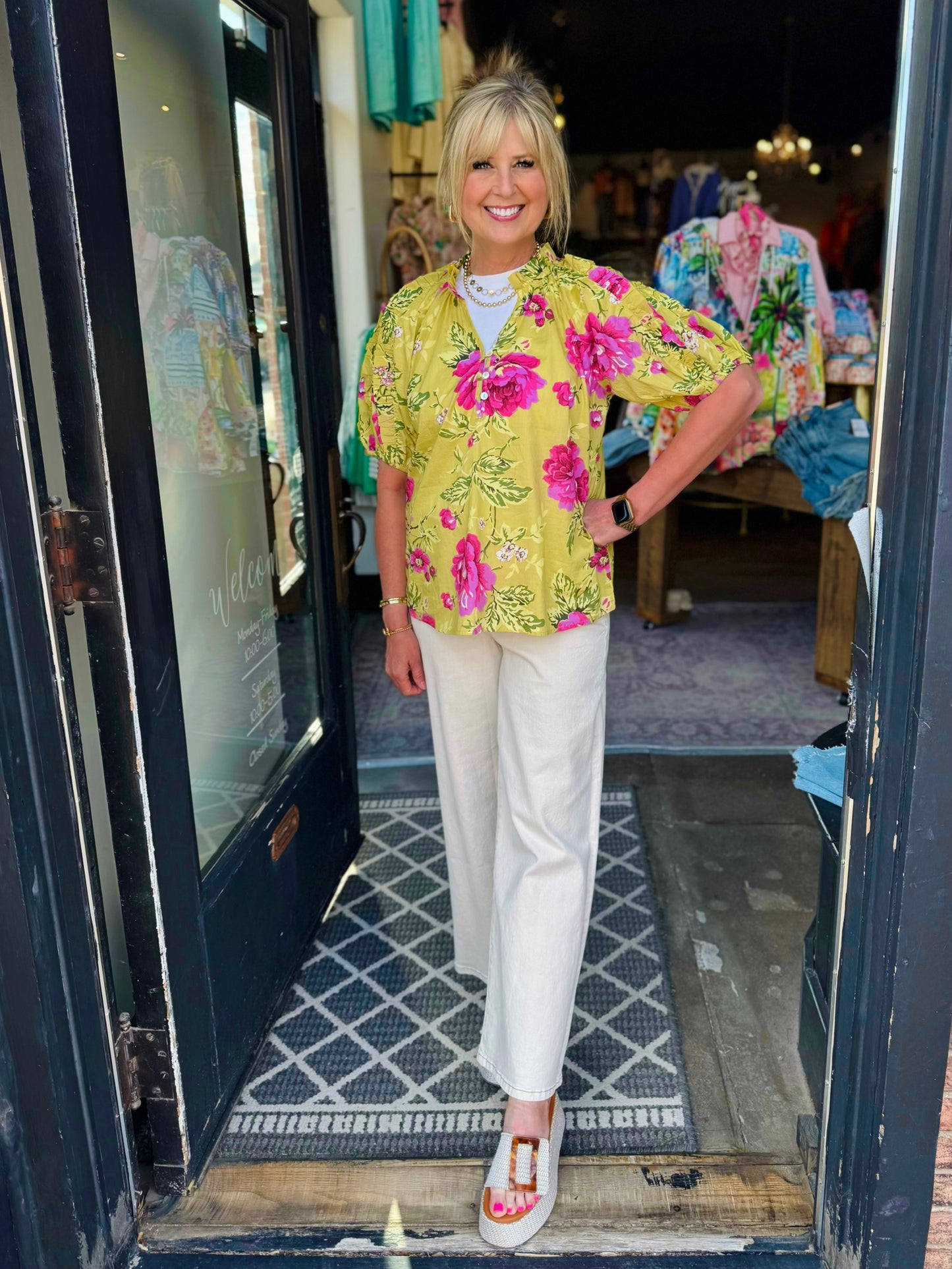 Ivy Jane Ruffles & Roses Top 641487