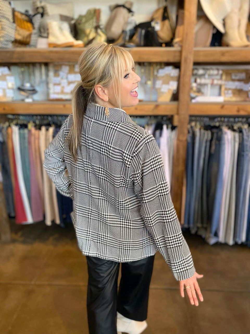 Parker Plus Size Plaid Blazer