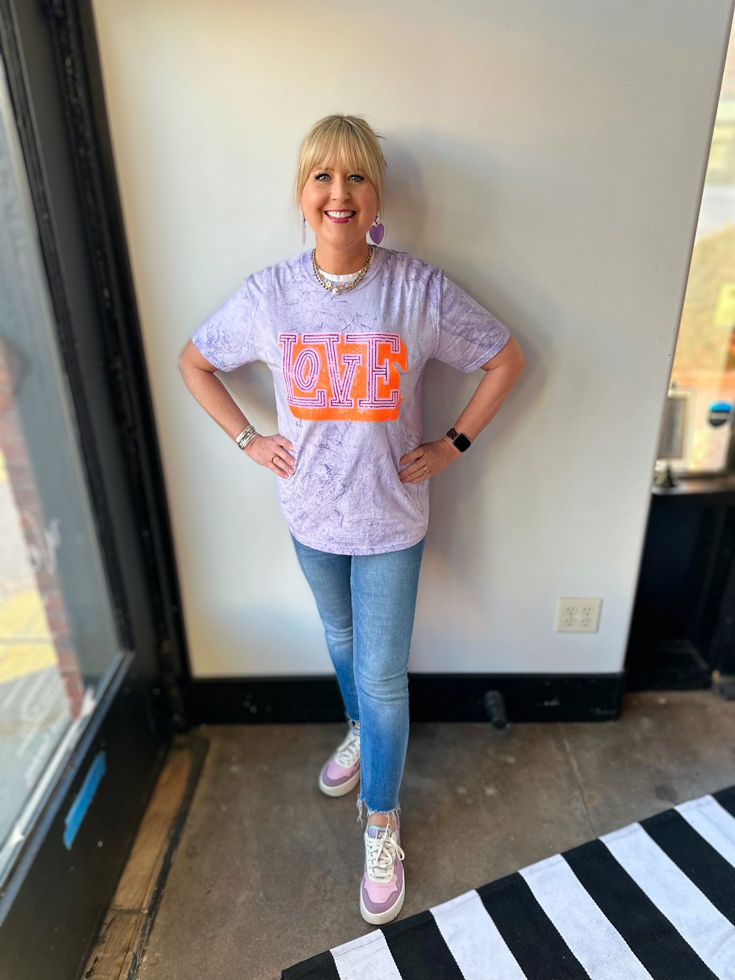 purple love tee