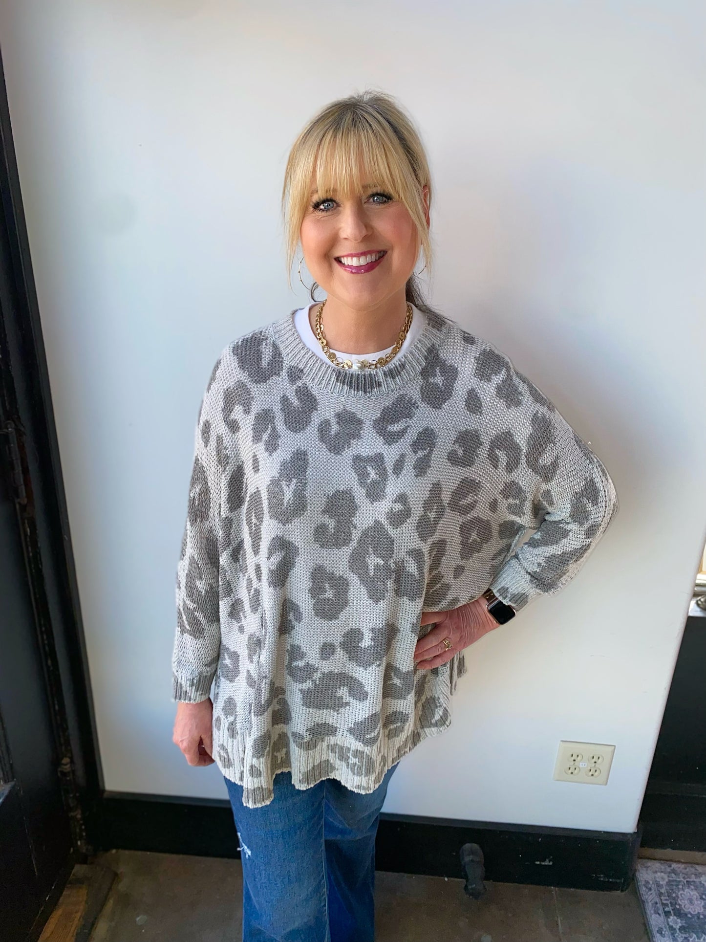 Mud Pie cyprus sweater gray 071gry