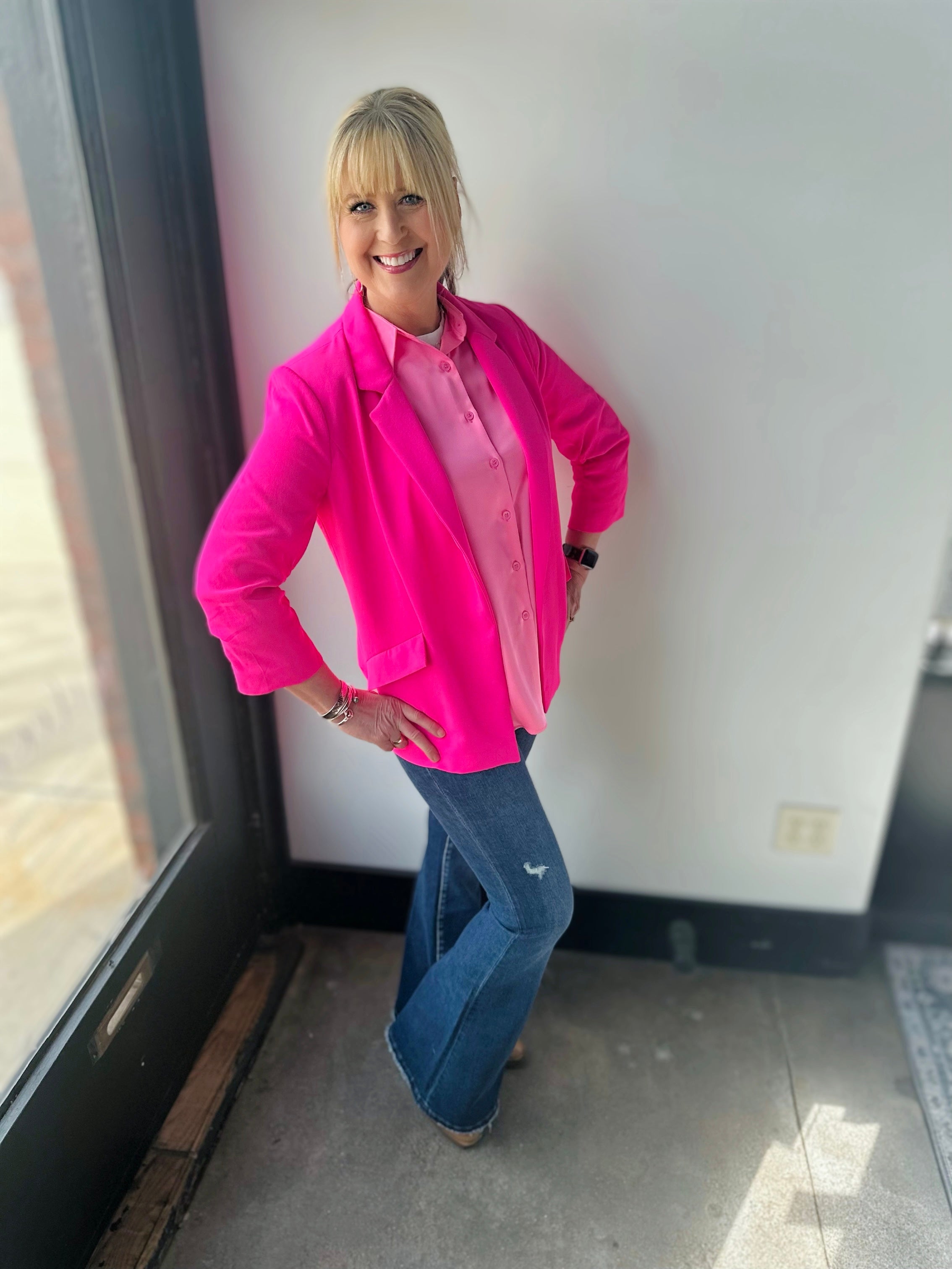 Girl Boss Blazer Pretty in Pink Amelias
