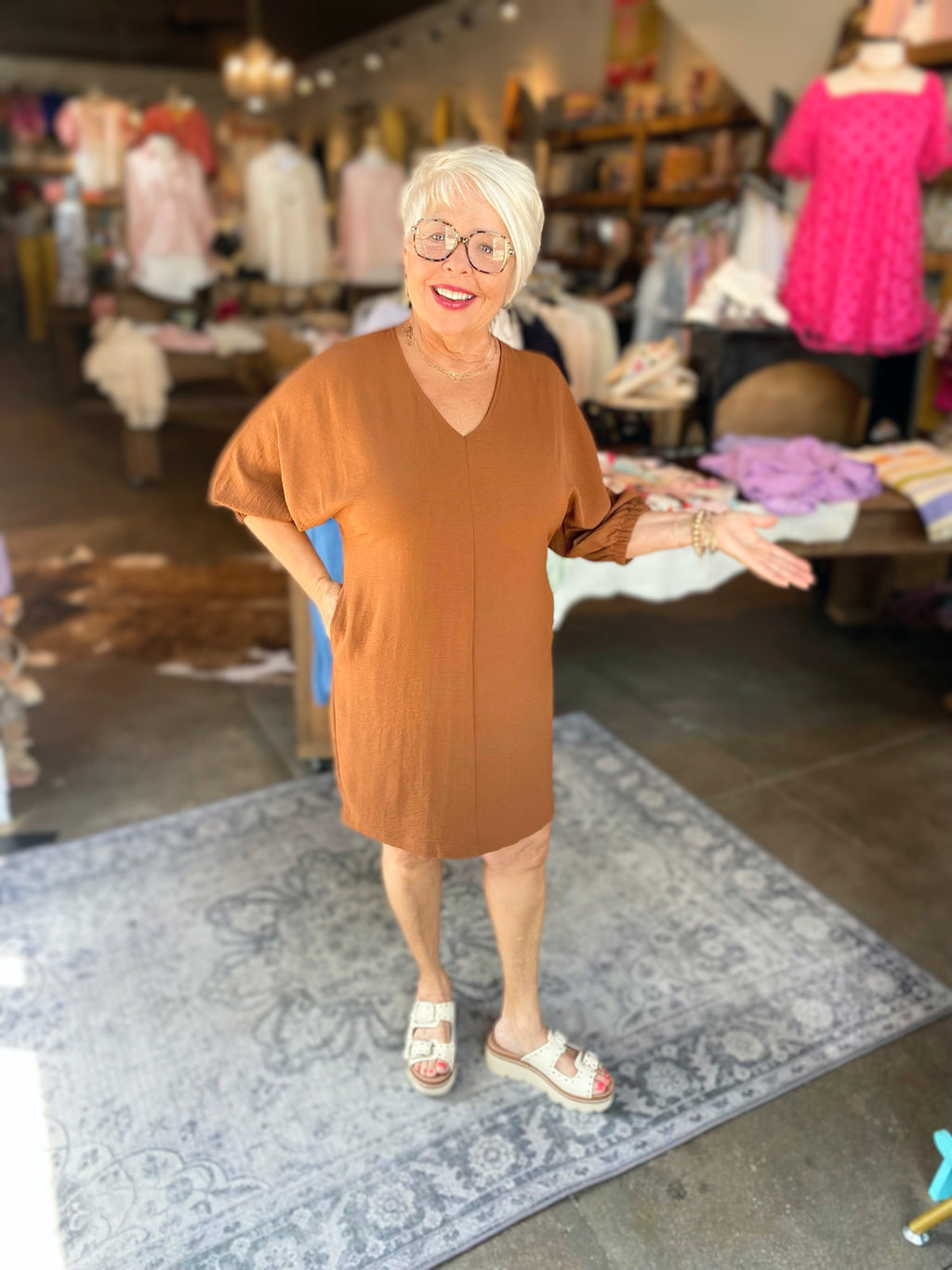 Ivy Jane Mocha Dolman Sleeve Dress