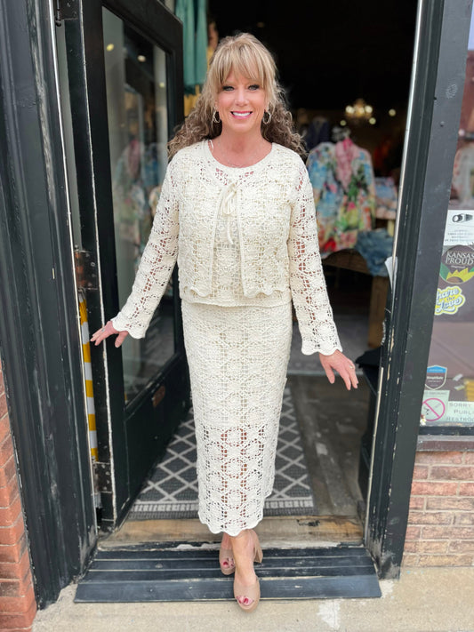 Esqualo Tape Yarn Cardigan2203