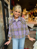 Ivy Jane Peri Swing Plaid Jacket