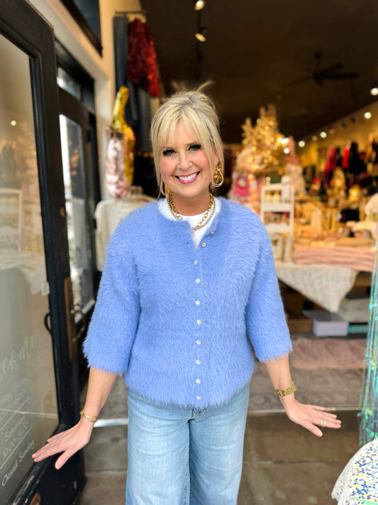 Ivy Jane Peri Fuzz Wuzzy Cardigan