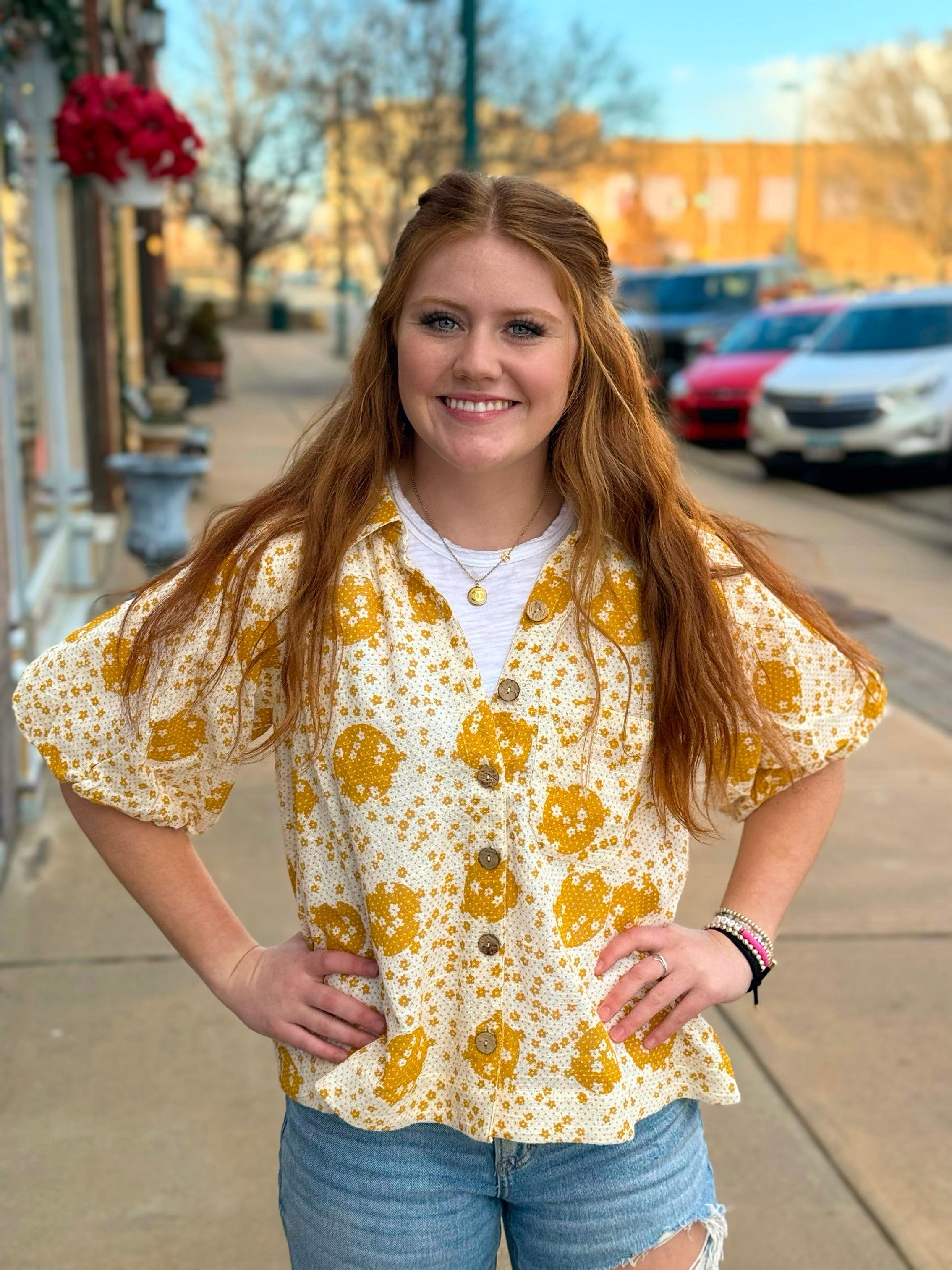 Ivy Jane Pouf Sleeve Shacket