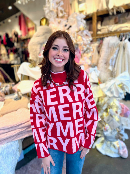 Ivy Jane Red Merriest Sweater