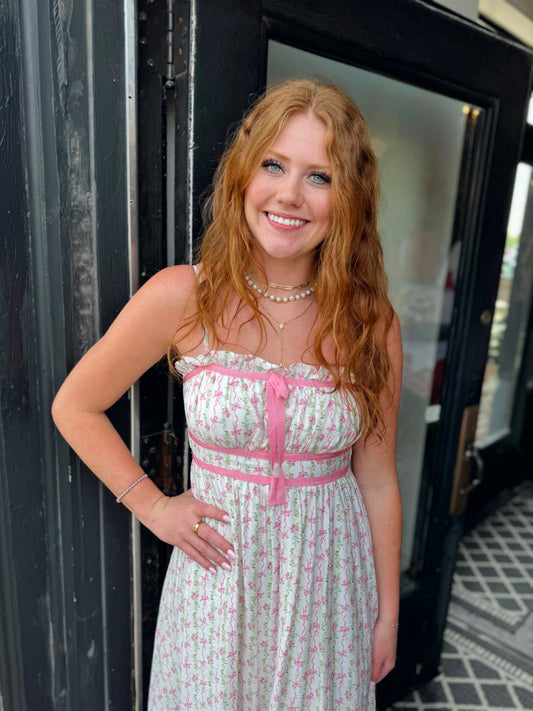 Pink Sweetie Girl Midi Dress