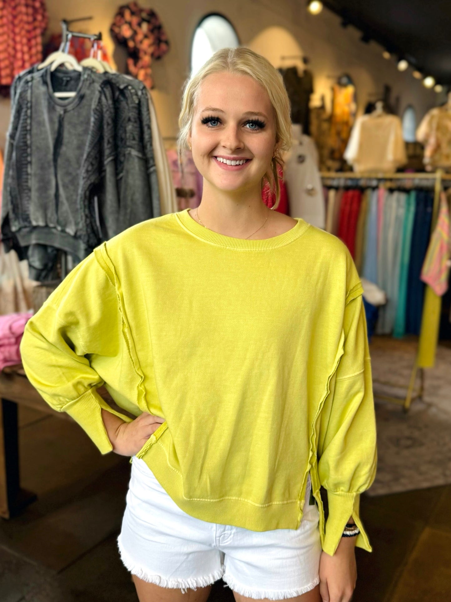 Love Vintage Lemonade Relaxed Sweatshirt