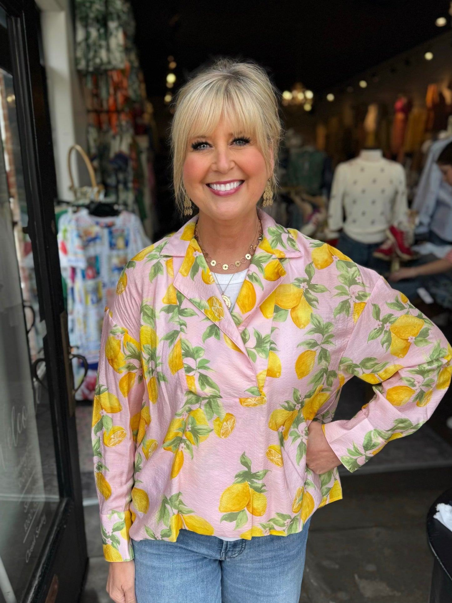 IVY JANE PINK LEMON DROP SHIRT 650440