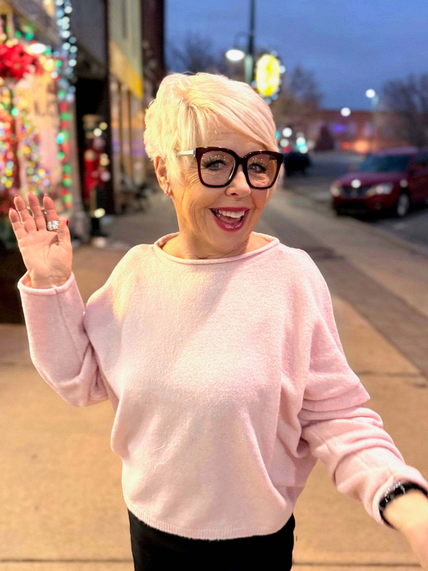 Baby Pink Sweater W2114