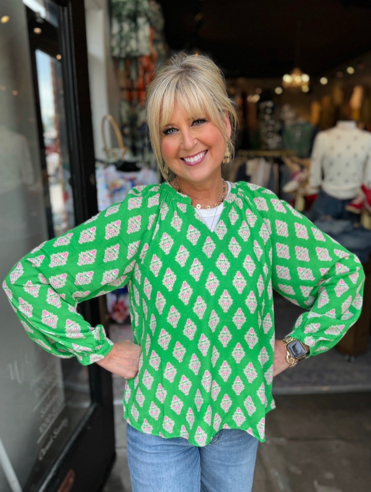 MARY SQUARE TOP SCARLETTE EARLY RISER GREEN