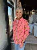 IVY JANE CORAL TIGER CAMP SHIRT