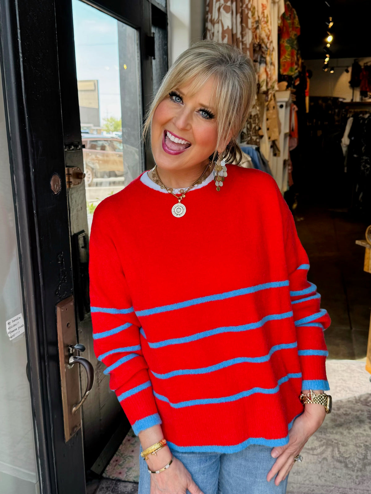 FRNCH IWAKI SWEATER ROUGE