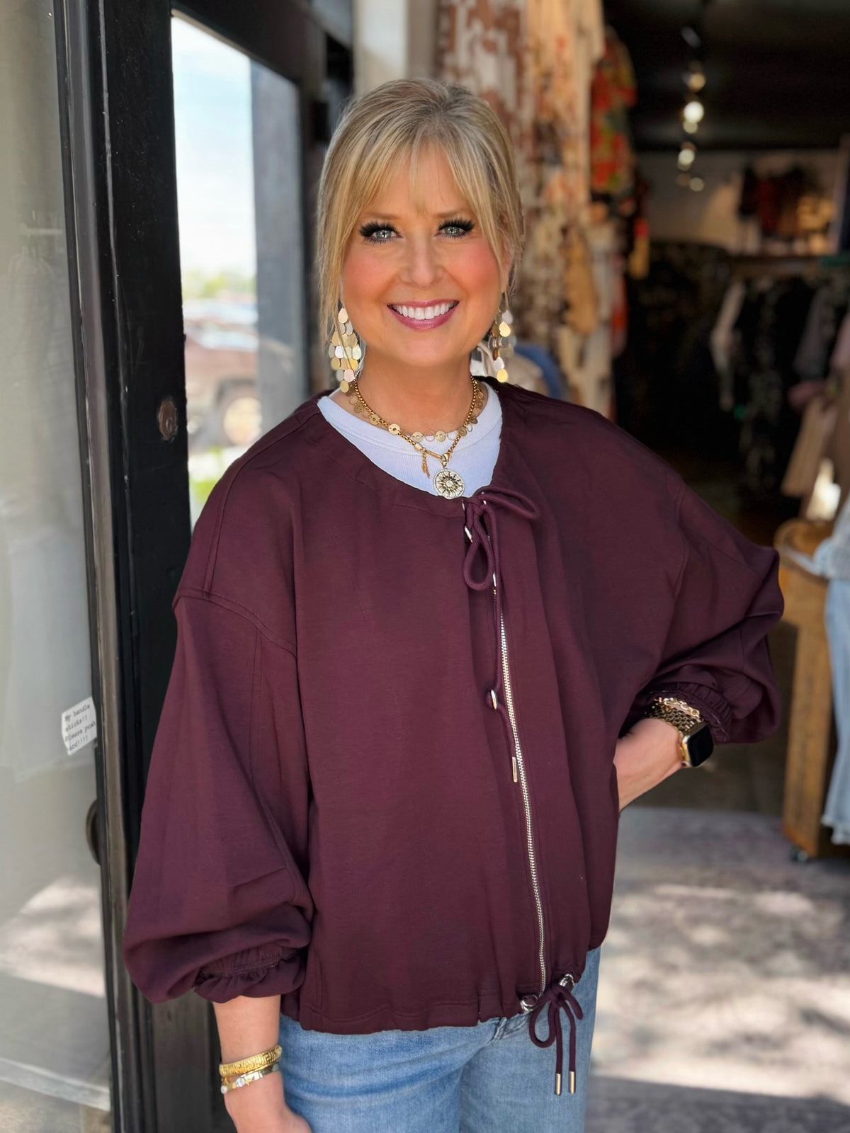 FRNCH SHOSHA JACKET BORDEAUX