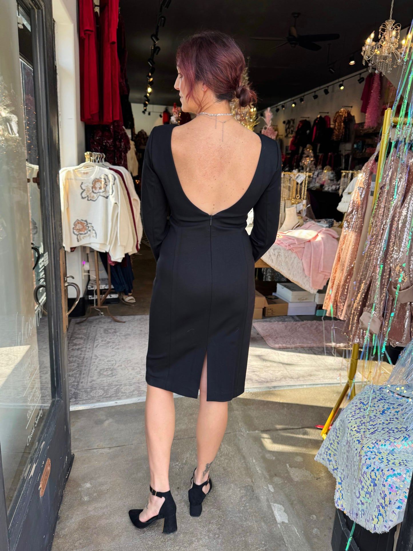 Spanx Classic Black Midi Dress