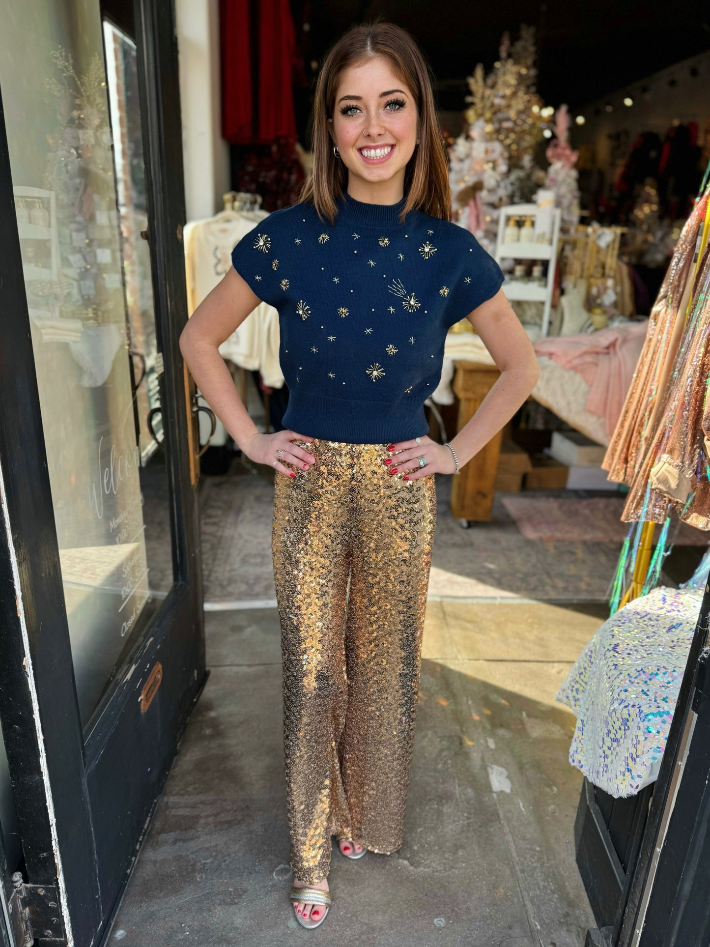 Astrid Gold Women's Pants